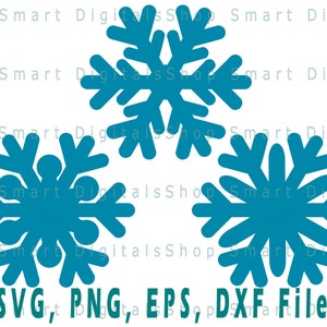 Snowflake SVG | Simple Snowflake Cut File | Download for Cricut, Silhouette, Glowforge, Cameo, Commercial licence