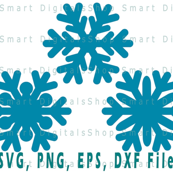 Snowflake SVG | Simple Snowflake Cut File | Download for Cricut, Silhouette, Glowforge, Cameo, Commercial licence