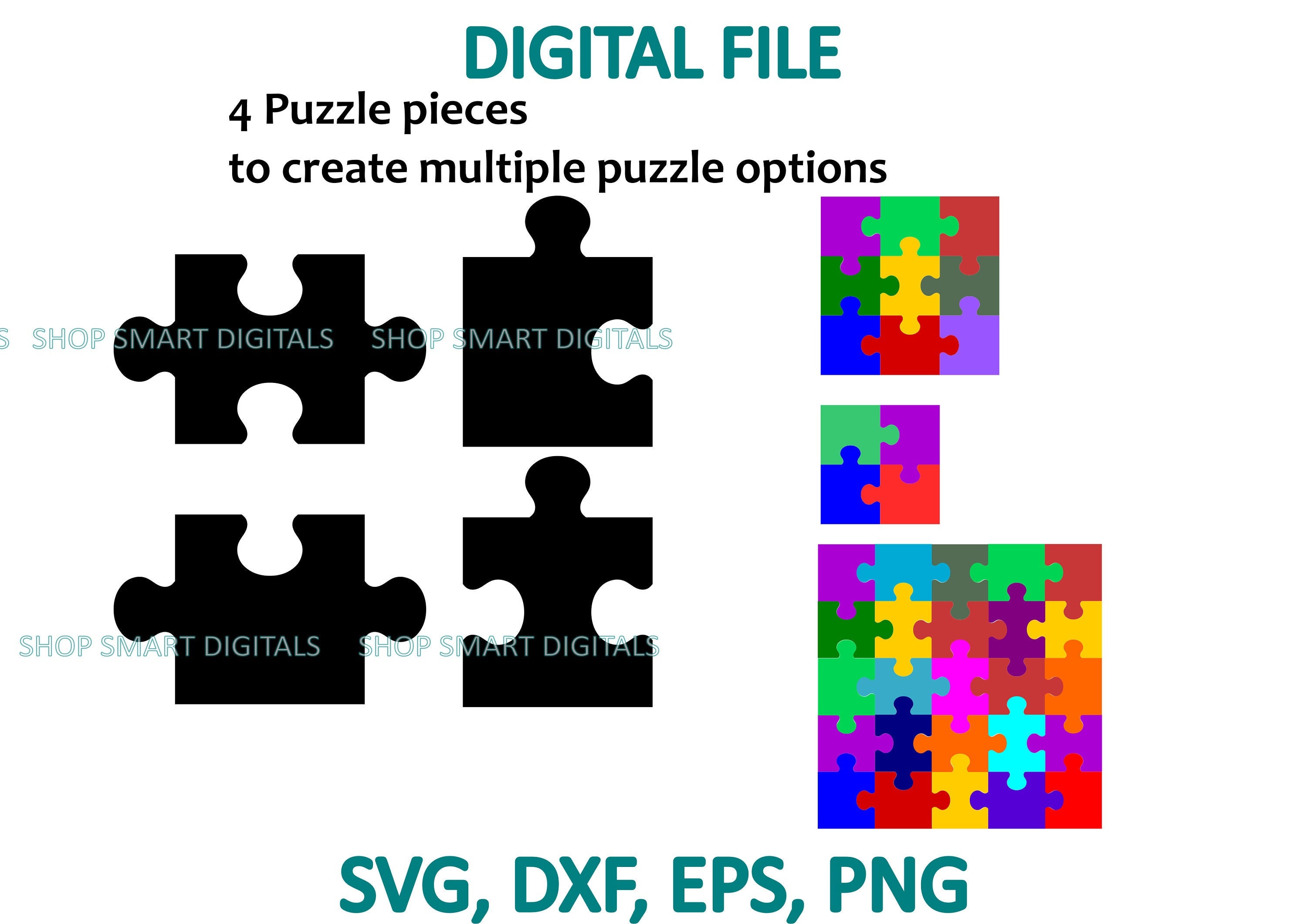 Digital File Shape Puzzle and Shape Stencils Early Education Play