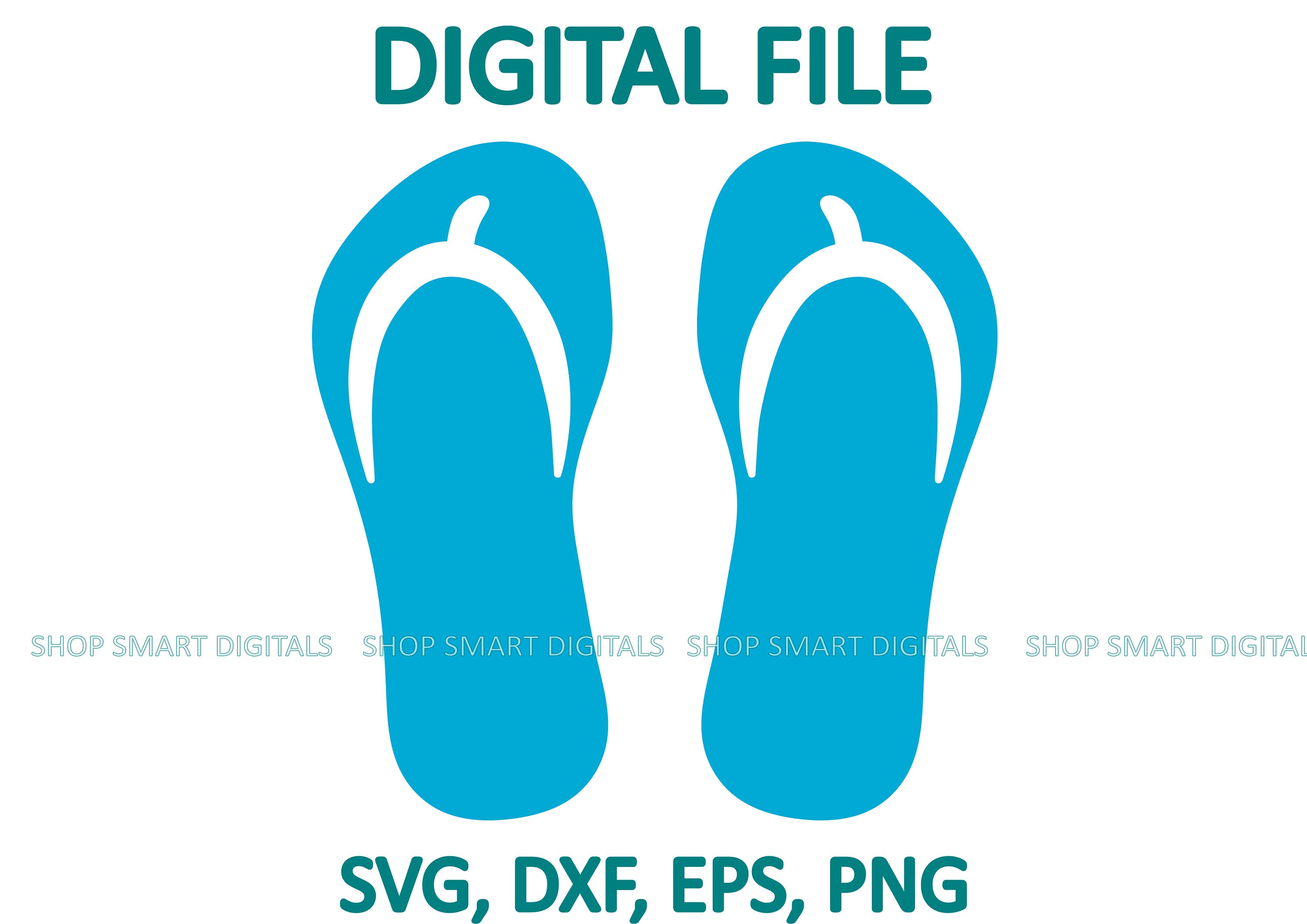 Flip Flops Svg | Flip Flop Svg | Summer Svg | Beach Svg | Digital ...