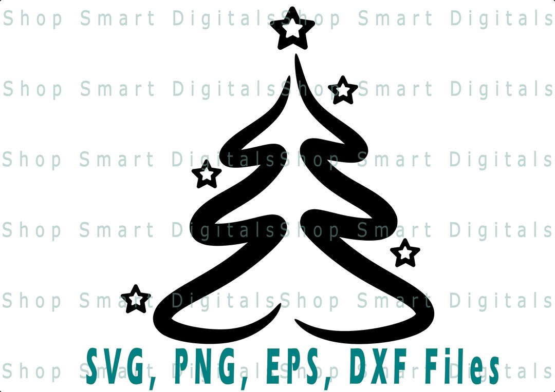 Christmas Tree Outline SVG Christmas Tree SVG Christmas SVG Download for Cricut, Silhouette 