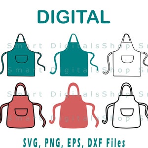 Apron Pocket Svg, Apron cut  Files, Clip Art, Clipart | Download for Cricut, Silhouette | svg png dxf eps
