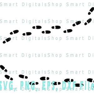 Footprint svg cut File| Footsteps Vector Files | Shoe print circle svg | Digital Download for Cricut, Silhouette, Glowforge | svg png dxf