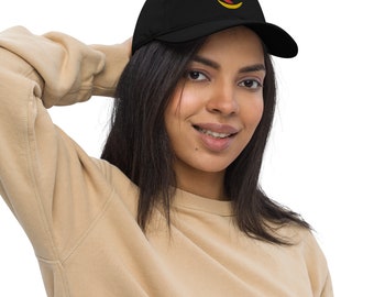 Bio-Dad Hat with affirmation symbol "I am confident and positive"