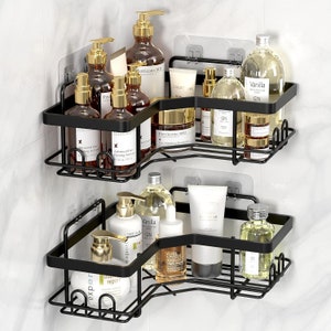 Bathroom Shelf Corner Basket Gold Shower Caddy for Shampoo Soap