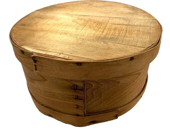Bentwood Round Cheese Box Rustic Farmhouse Primitive Shaker VTG Cottage Decor