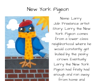 Cartoon Pigeon, Clipart, Bird, Animals, Cute
