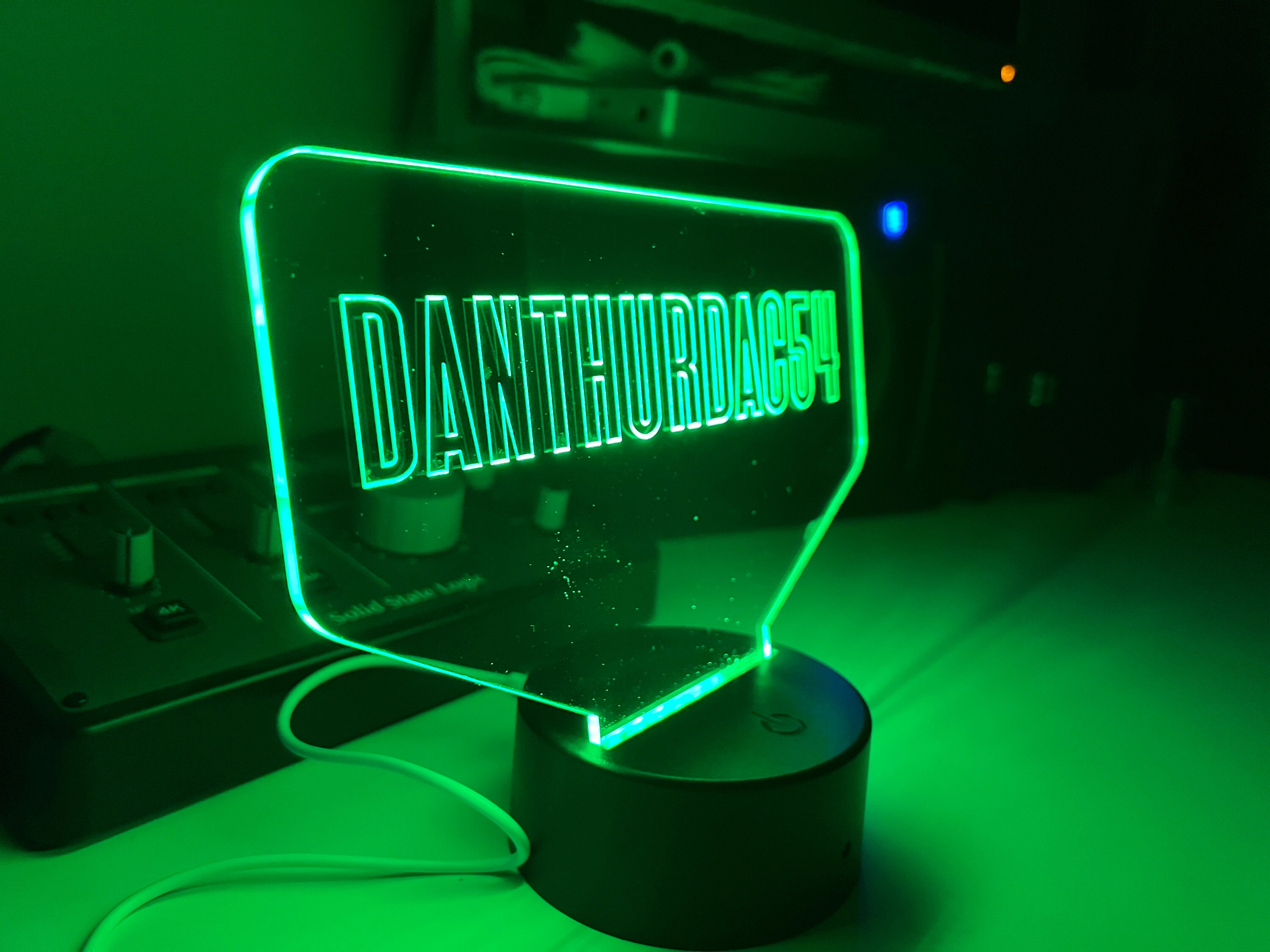 Personalized Gamertag Light Sign, Custom Gamer Tag Sign, Personalized ...