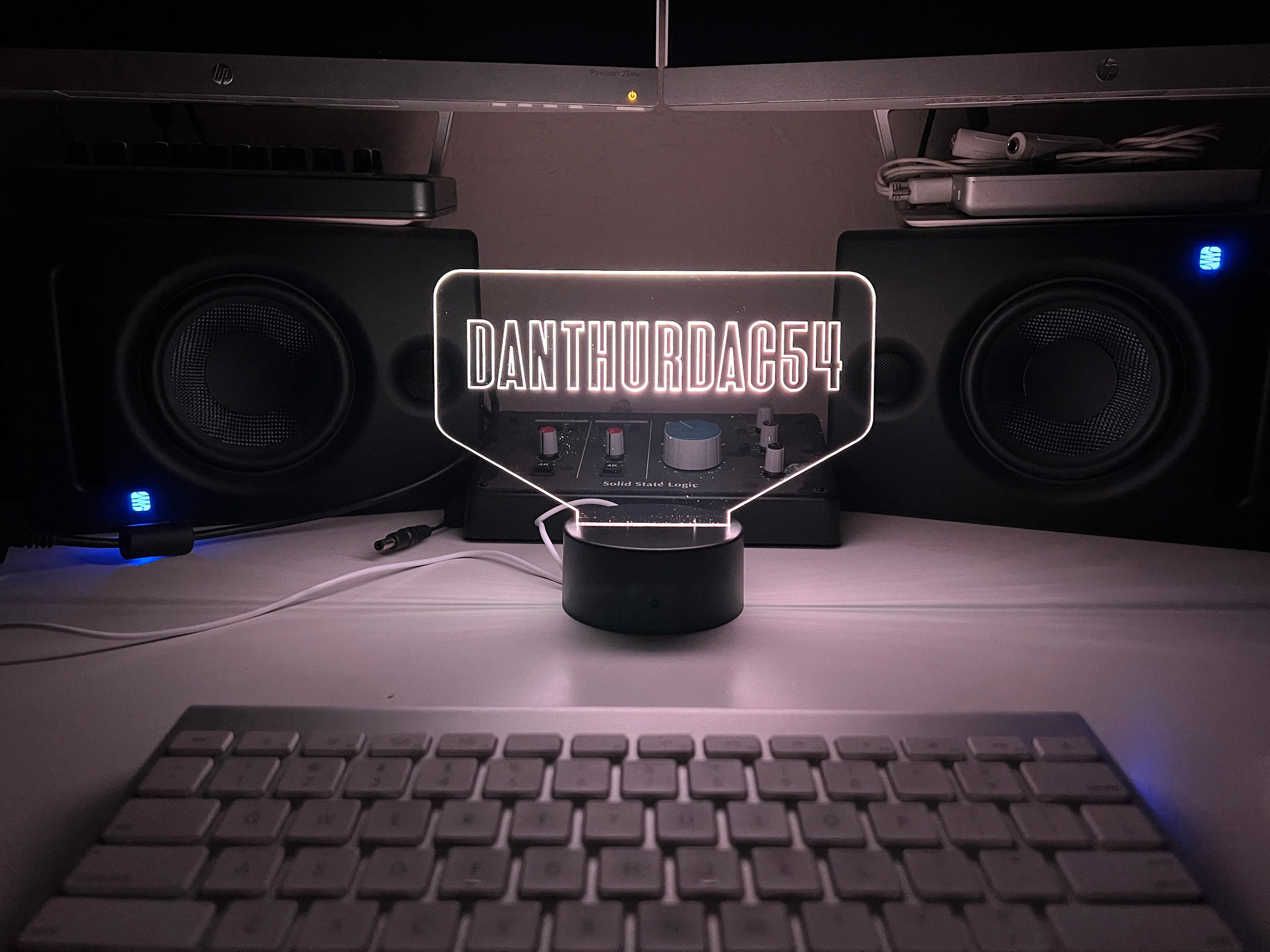 Personalized Gamertag Light Sign, Custom Gamer Tag Sign, Personalized ...