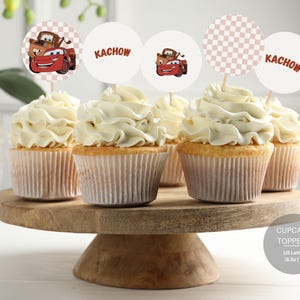 Car Cupcake Toppers -  Party Decorations - Printable Birthday Cupcake Toppers - Digital Download