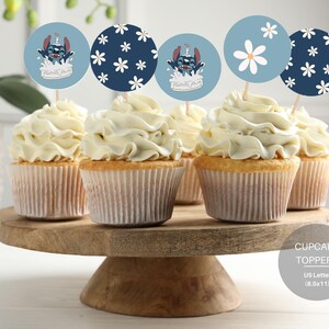 Décorations pour cupcakes - décoration d'anniversaire imprimable - téléchargement numérique - décorations au point