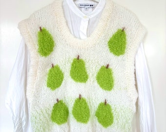 Pair a Pear Fluffy Pullover Vest