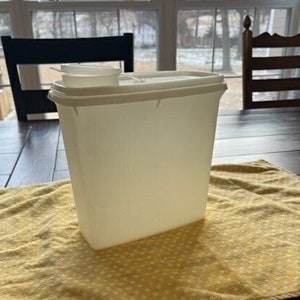 Vintage Tupperware Müslihalter Saftbehälter Sheer #469 mit Klappdeckel