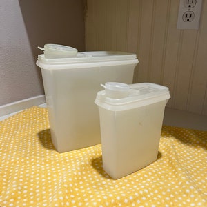 Vintage Tupperware Store N Pour469 & Junior Store N Pour 499  both with lids