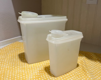Vintage Tupperware Store N Pour469 & Junior Store N Pour 499 beide mit Deckel