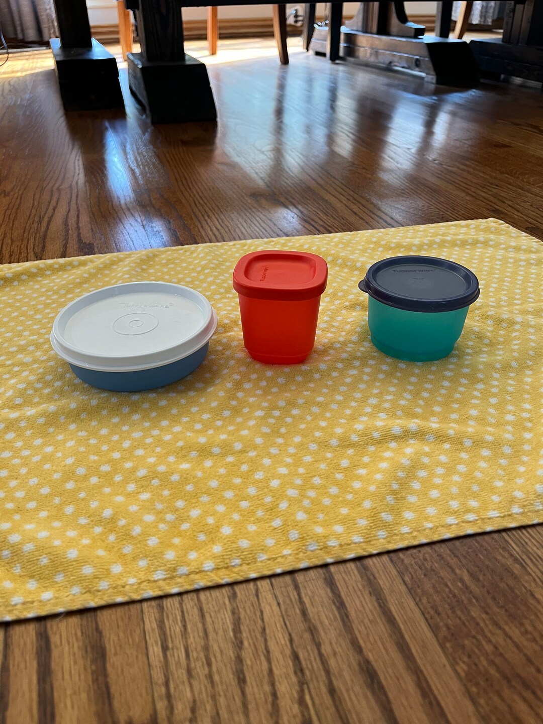 Three Small Tupperware Containers Etsy