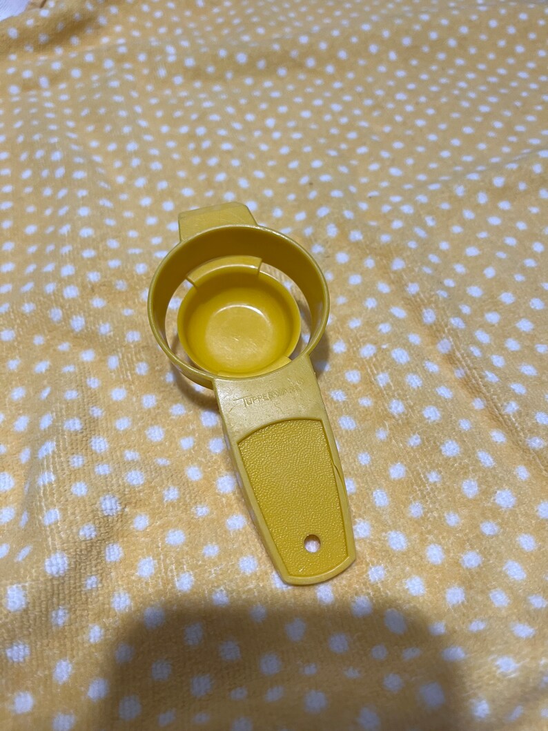 Vintage Yellow Tupperware Egg Yolk Separator 779 Etsy