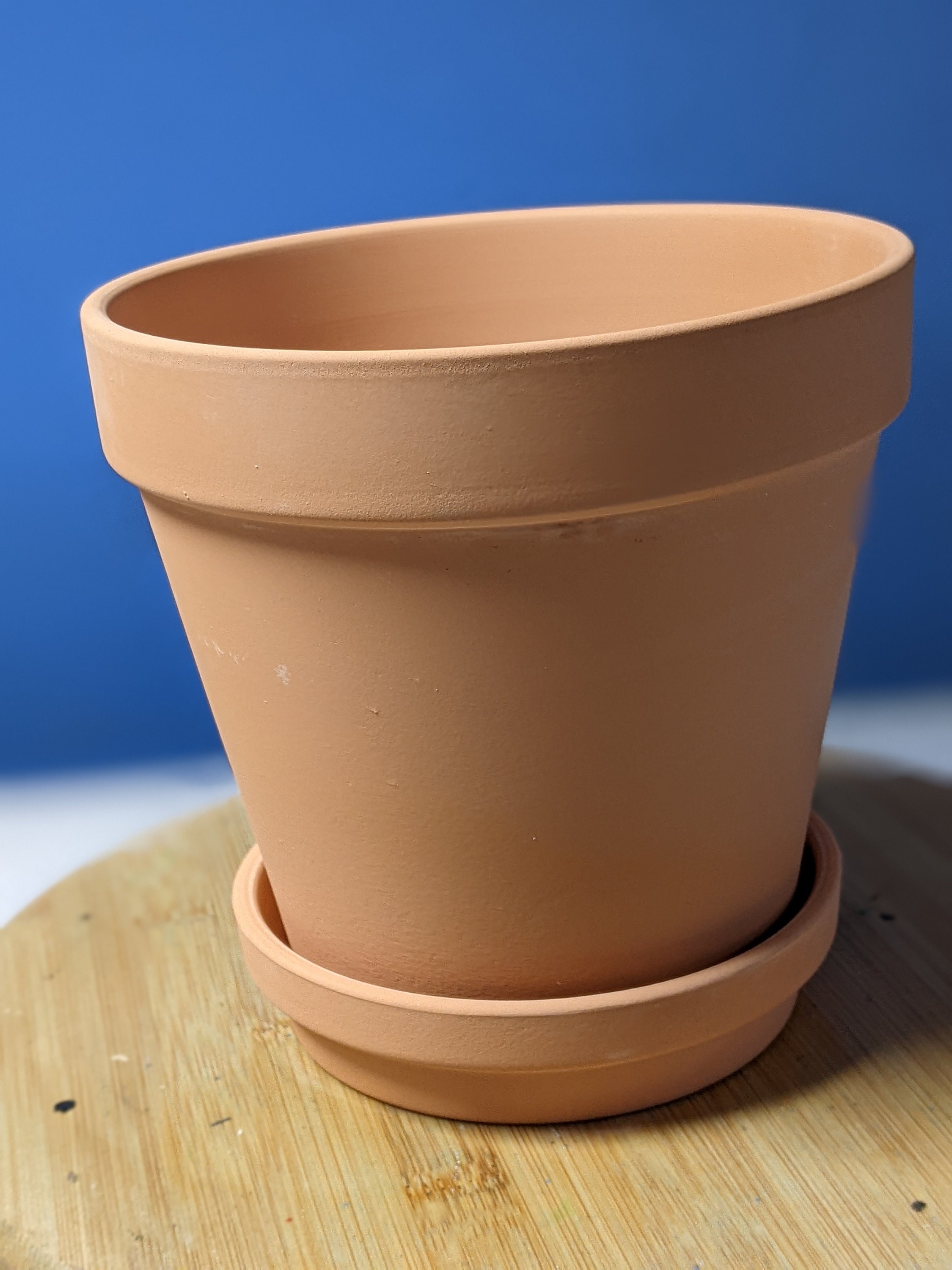 Deroma Terra Cotta Clay Standard Pot 4.5 - Hands Garden Center