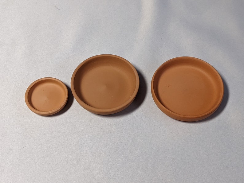 Terra Cotta Pot Saucers 2 3 and 3.5 the Etsy
