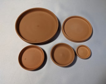 Terra Cotta Pot Saucers 2&quot;, 3&quot;, and 3.5&quot;  the largers are in another listing.  Drip Trays for plant pots.