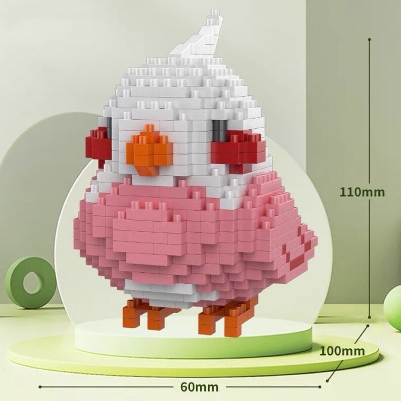 DIY Building Bricks Bird Block Parrot Block Cockatiel 3D Etsy UK