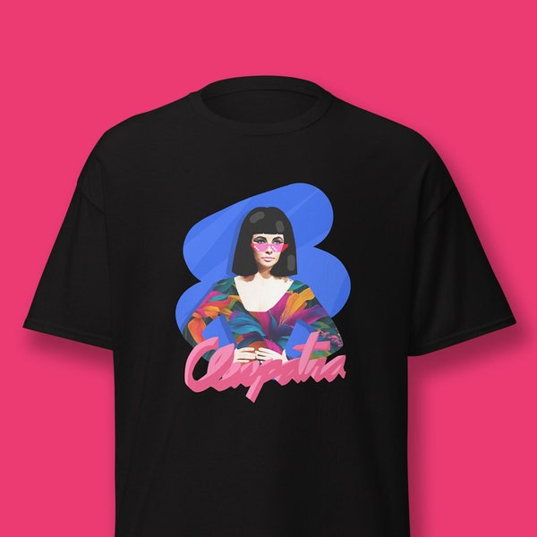 Cleopatra Graphic Tee | Colorful Cleopatra Print t-shirt | Liz Taylor Tee | Pop Art Retro T-shirt | Gift for Classic Film Lovers