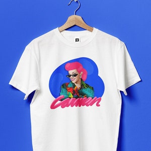 Carmen Miranda Tropical tshirt | Design Print colorful tee | Spring Summer must-have | Brazilian vibes | Eighties Style | iconic woman tee