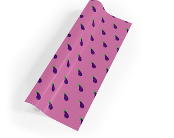 Aubergine / Eggplant Pink Wrapping Paper