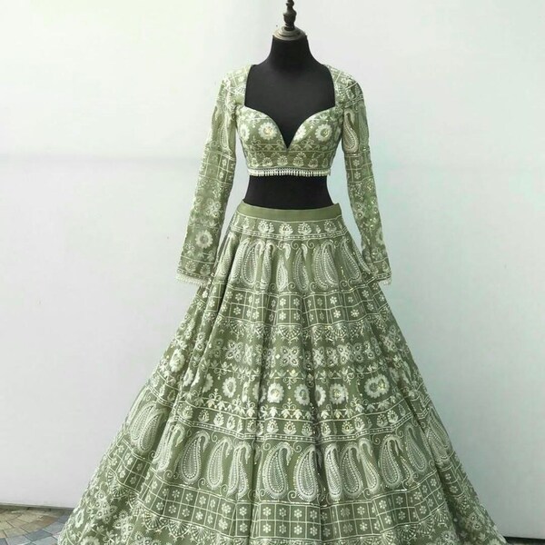 Indian lehenga for women ready to wear|party wedding wear lehenga choli |lehenga for women| Gift for her| Pakistani lehenga choli for Women