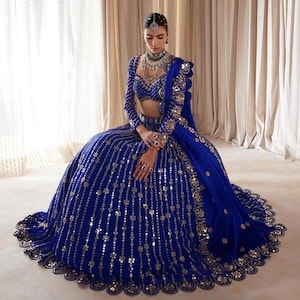 Heavy Indian pkistani Lehenga choli for women Embroidery Sequins & Zari Work designer party wear|Fully Stitched Lengha Choli wedding wear
