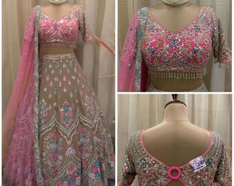 Indiase Lehenga choli voor vrouwen| Indiase bruiloft Lehenga| Feestkleding lehenga voor vrouwen| Cadeau voor haar| Pakistaanse slijtage| Indiase lehengacholi| Feestkleding