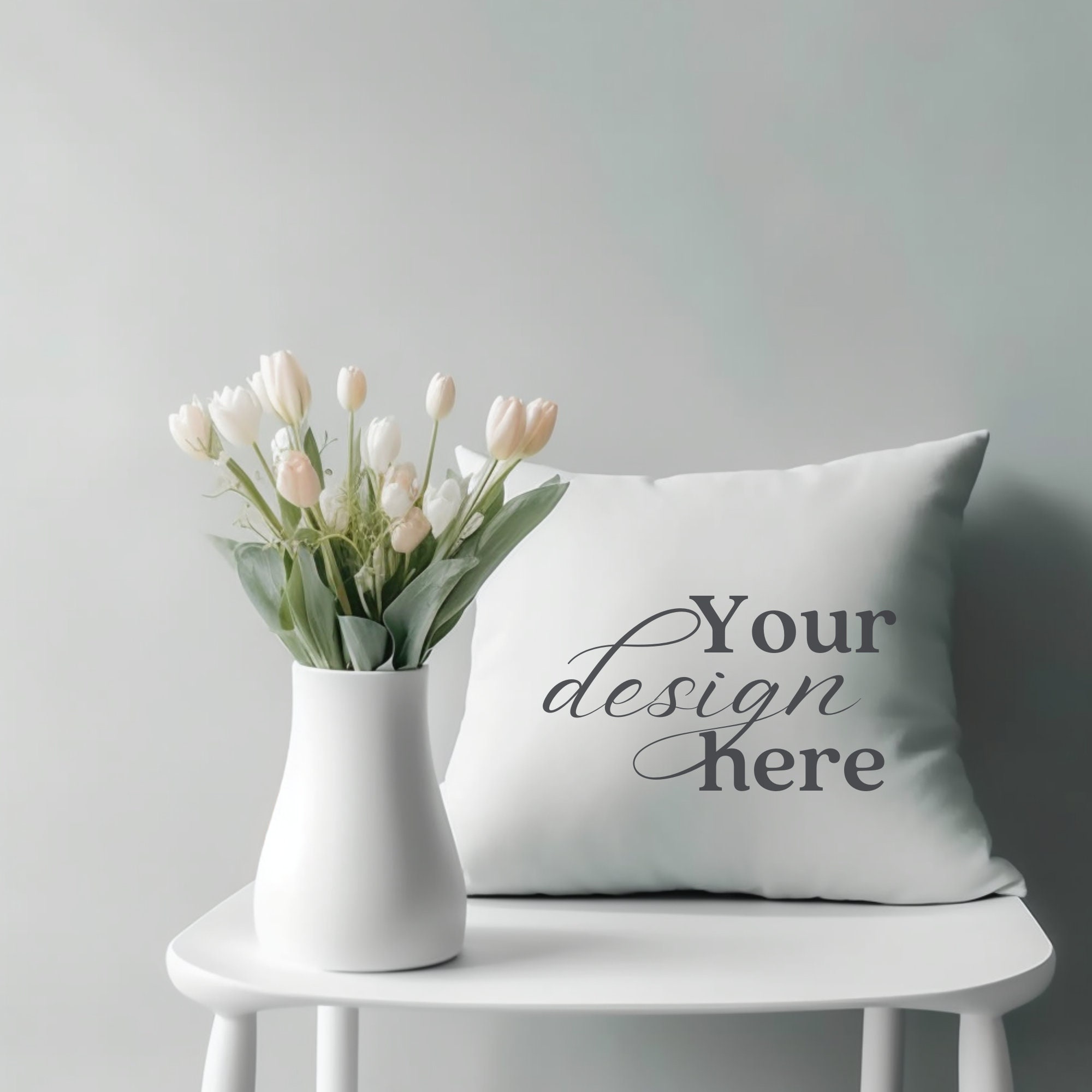 Pillow Mockup Bundle, Throw Pillow Mock Up, Throw Pillow Mock, White