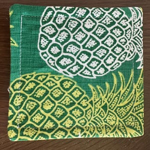 Yellow - Handmade Cotton Coasters (Set of 2) 11
