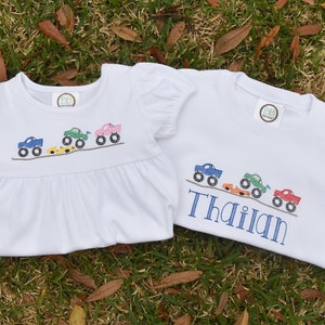 Monster Truck Embroidery-Custom Children&#39;s Embroidery