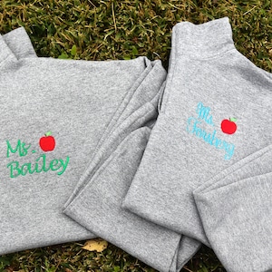 Teacher Quarter Zip Sweatshirt