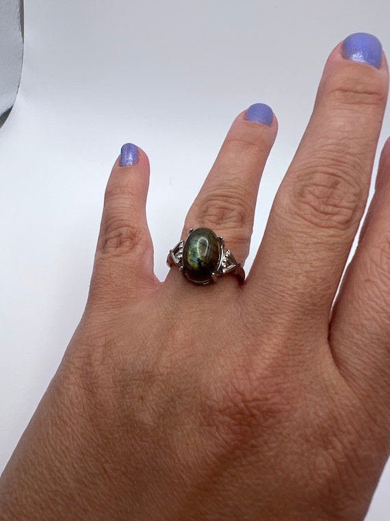 Labradorite Ring with Flash - image 3