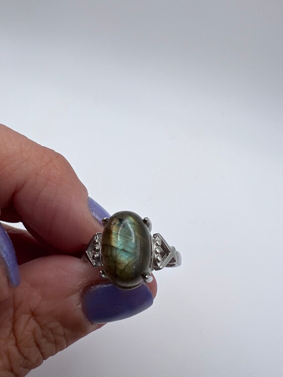 Labradorite Ring with Flash - image 4