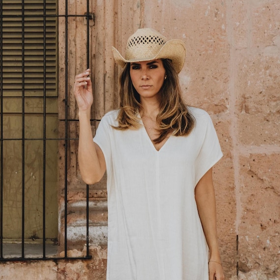 Buy Handmade Raffia Cowboy Hat: Western Straw Sun Hat Online  display picture 2