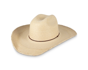 Handmade Mexican Palm Straw Cowboy Hat: Country Western Sun Hat