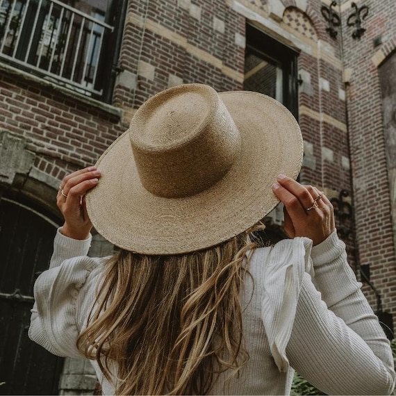 Palm Leaf Hat Wicker Hat Women's Sun Hats Premium Palm Leaf Straw