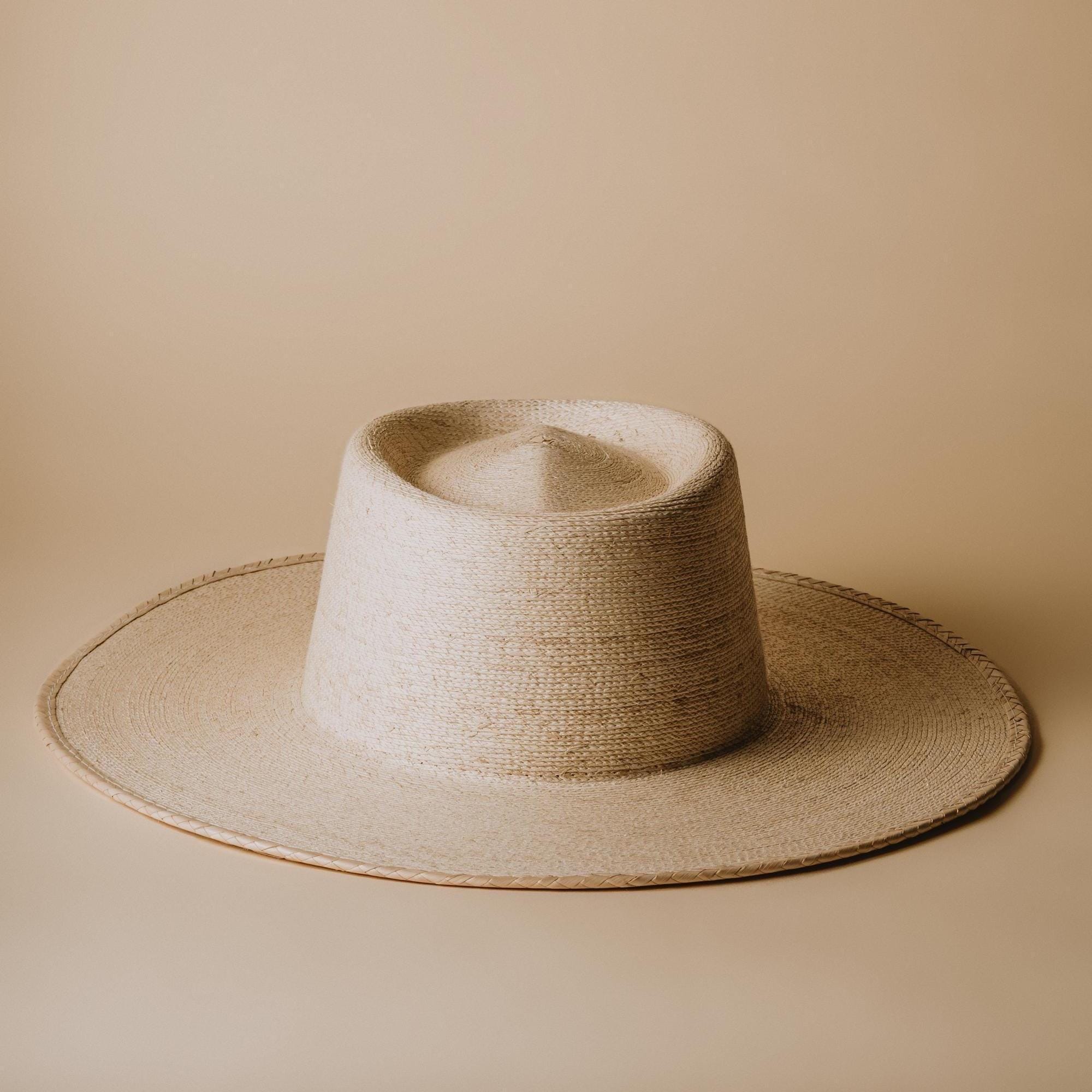Wide Brim Pork Pie Crown Straw Boater Hat NEW Trimmed & Crowned 410S Pork Pie – Hats.com main image 2