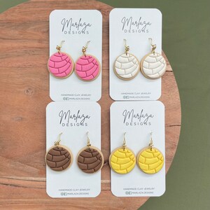 Pan Dulce Dangles | Handmade Polymer Clay Earrings | Lightweight Earrings | Pan Dulce Earrings