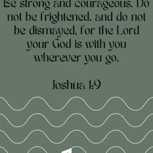Bible Verse Wall Art Printable Set of 2 - Christian Digital Download - Faith Decor for Men