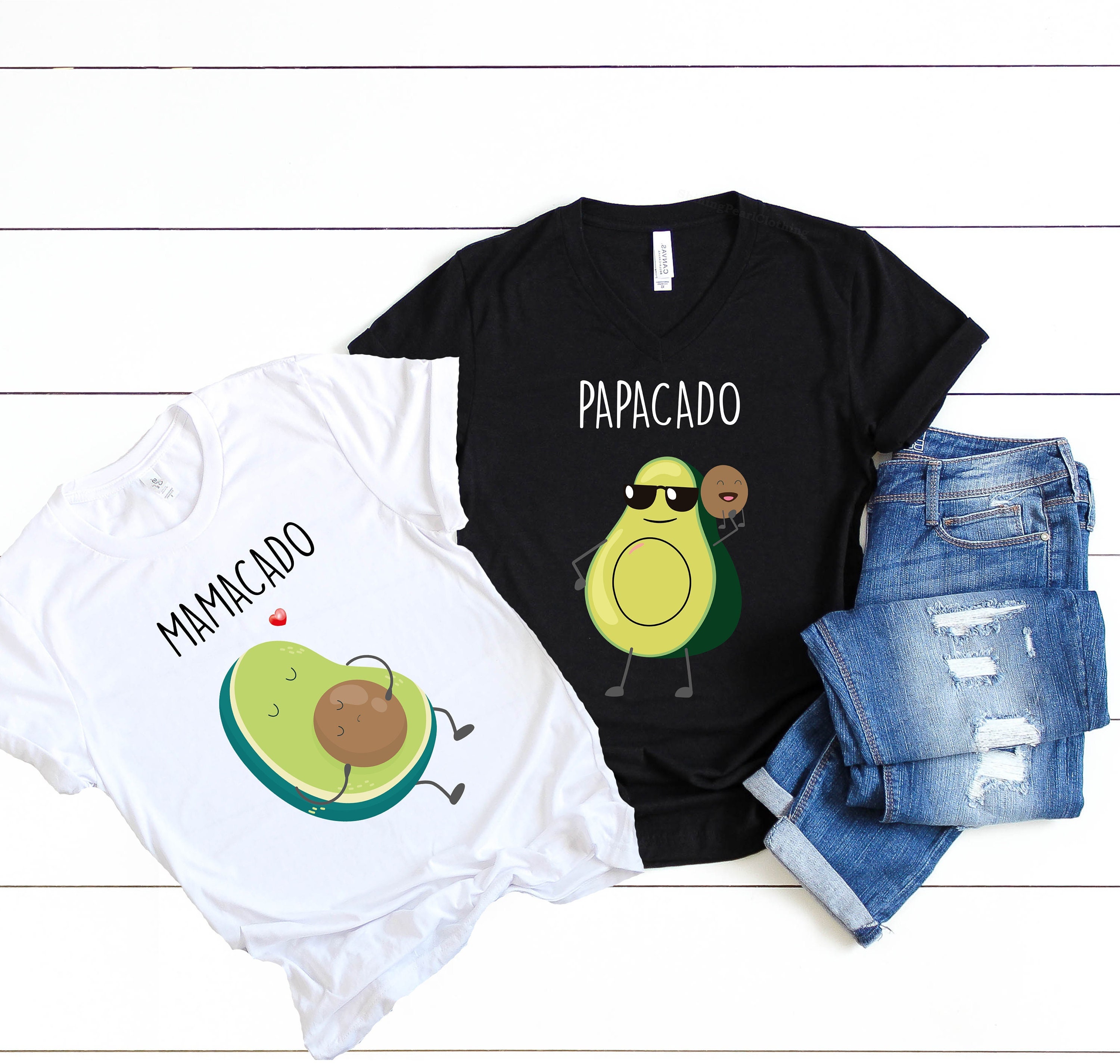 Discover Avocado Couple Pregnancy Shirts, Mamacado Tee Papacado Shirt, Mamacado Pregnancy Announcement Shirt
