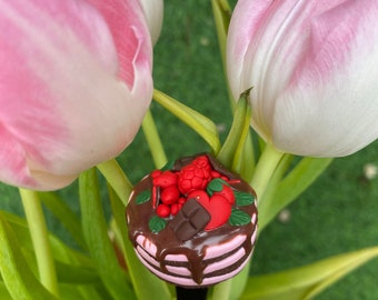 Teaspoon clay Sweet teaspoon Cake chocolate Polymer clay art