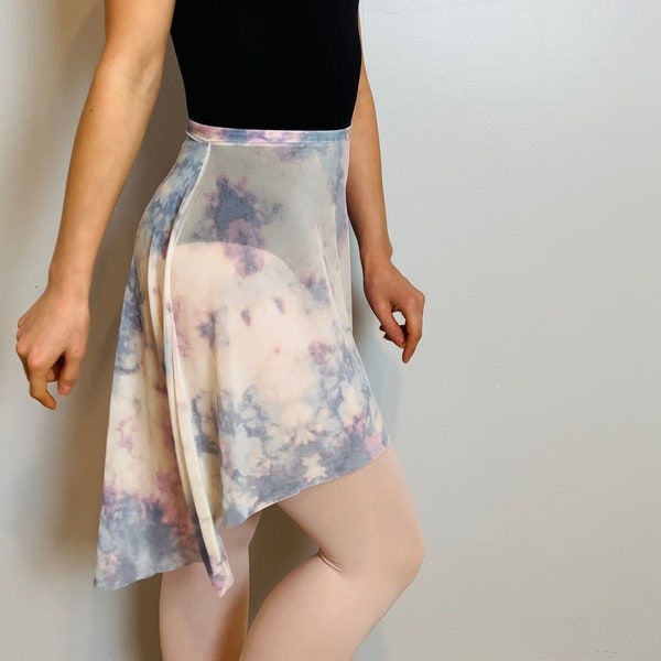 Tie Dye High-Low Pull on Skirt. READY TO SHIP!