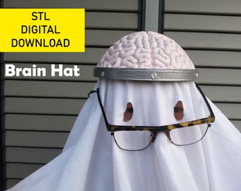 Brain Hat Realistic 3d Print Stl File 3d Model