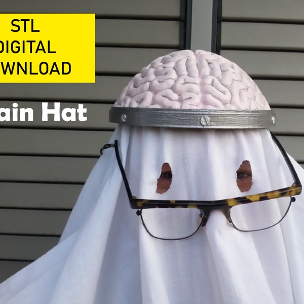 Brain Hat Realistic 3d Print Stl File 3d Model