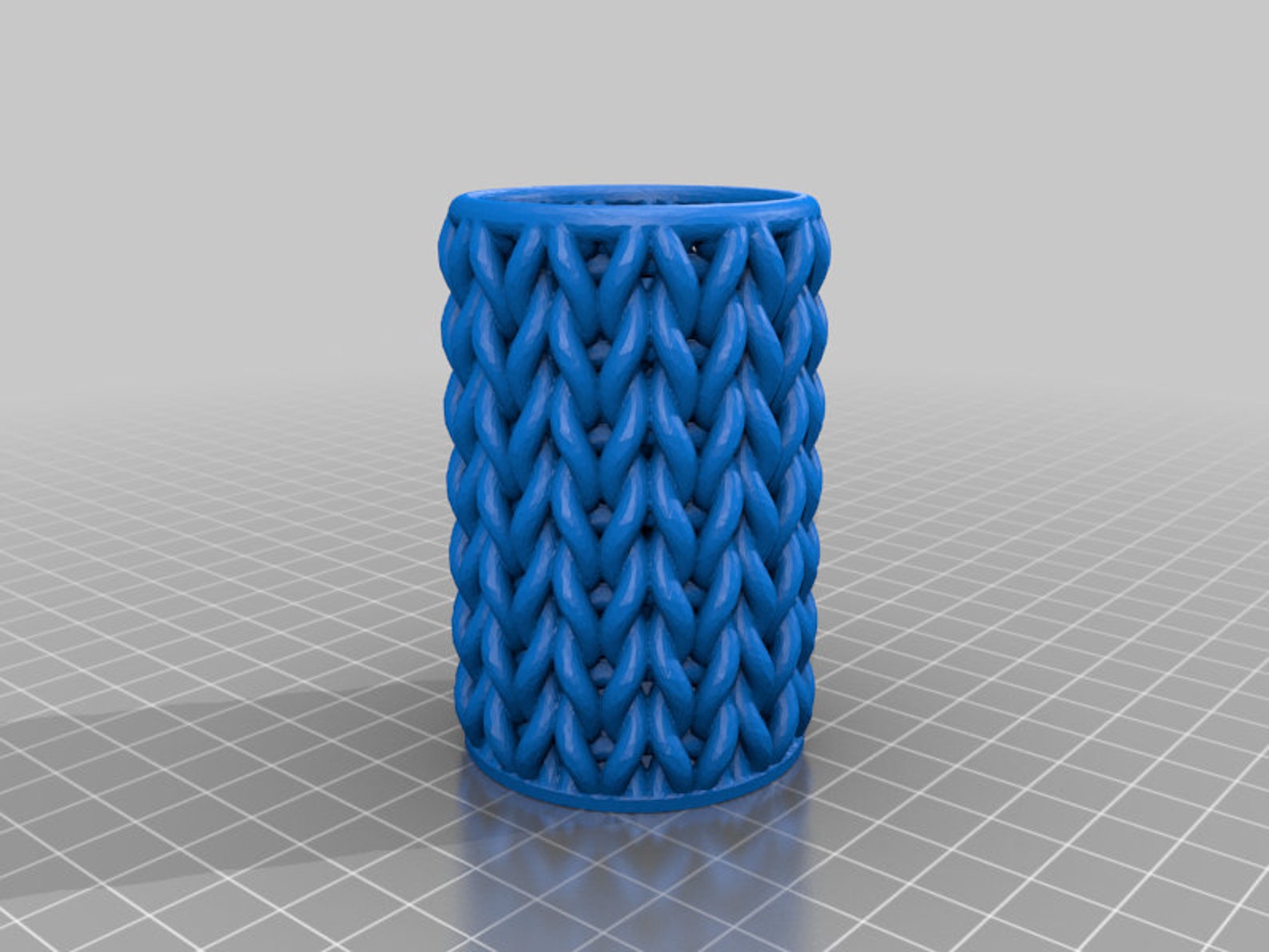 Knitted Cylindrical Containers 3d Print Pack Knitted Holder Etsy