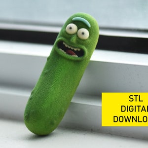File STL per stampante 3D Pickle Rick - Download digitale di file carini